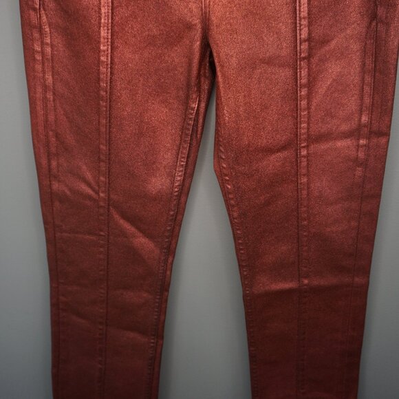 HUDSON Jeans Harlow Ultra High-Rise Cigarette Jeans Cinnamon Glitter size 25 - Picture 6 of 16